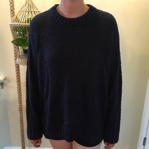 Aerie Navy Oversized Sweater